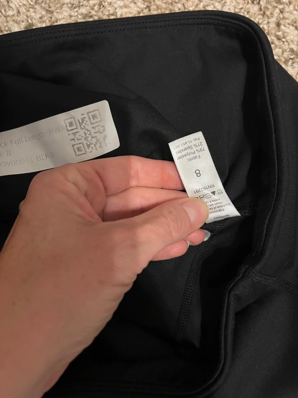 NWT! Sweetflexx Resistance Band Hi Rise Black Full Length Leggings sizes 2, 6, 8 - Picture 14 of 15